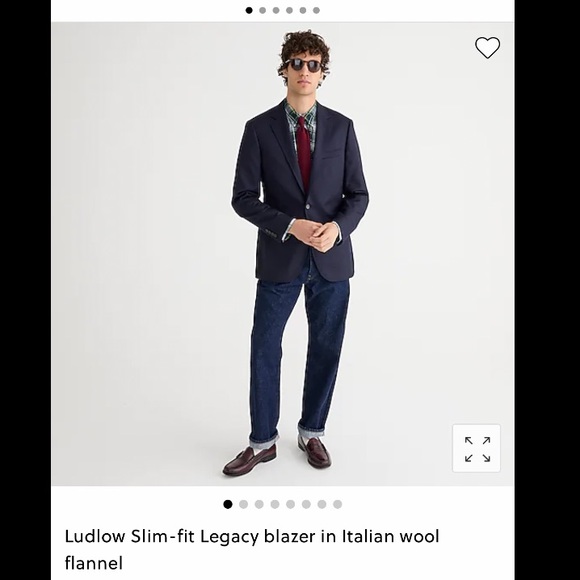 J.Crew Ludlow Legacy Slim Fit Blazer Size 40S (NWT) - Picture 8 of 8